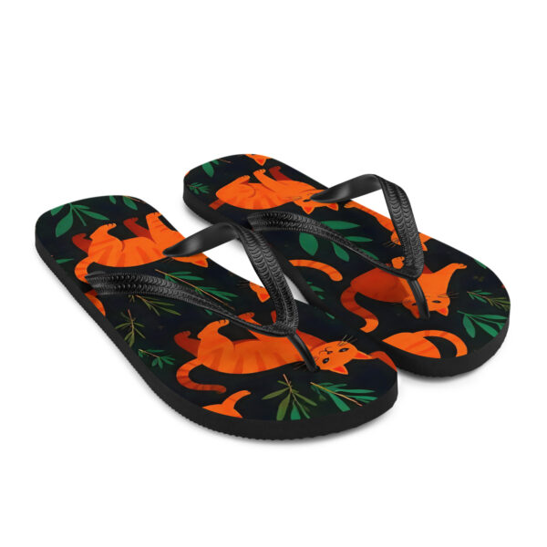 "Roaming Cats" Flip-Flops - Image 7