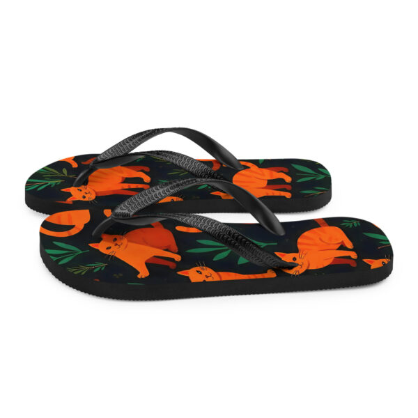 "Roaming Cats" Flip-Flops - Image 5