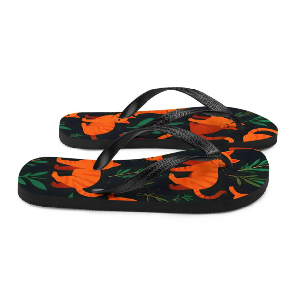 "Roaming Cats" Flip-Flops - Image 6