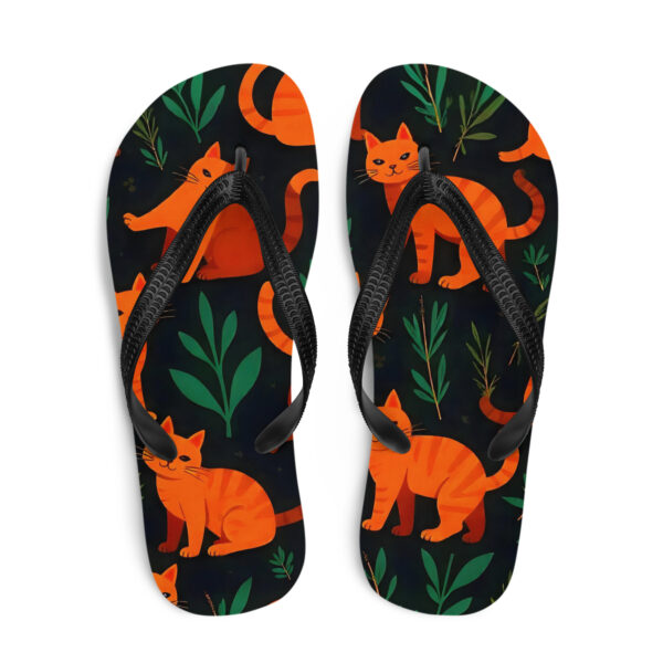 "Roaming Cats" Flip-Flops
